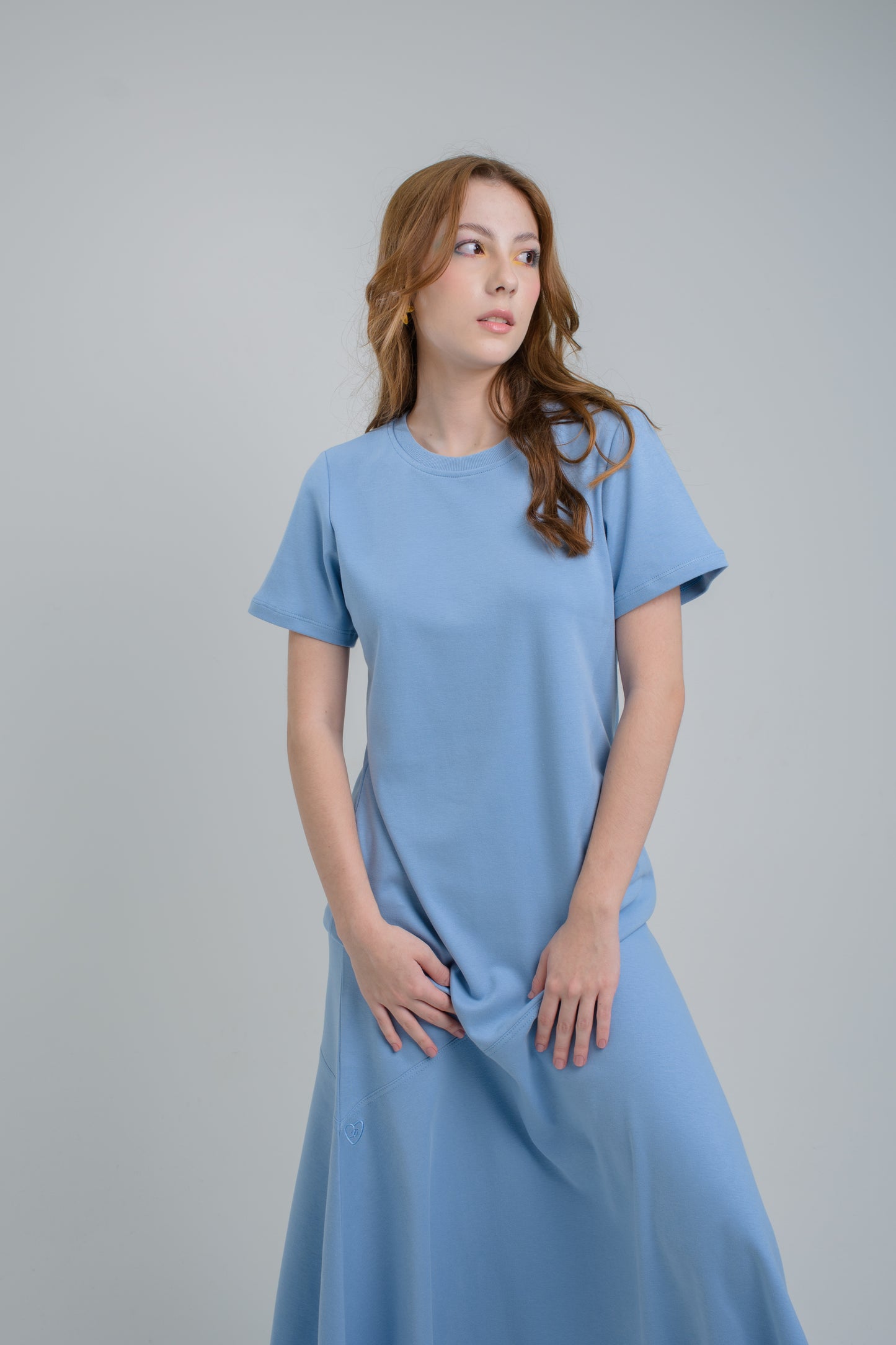 Vestido Caudal Cielo