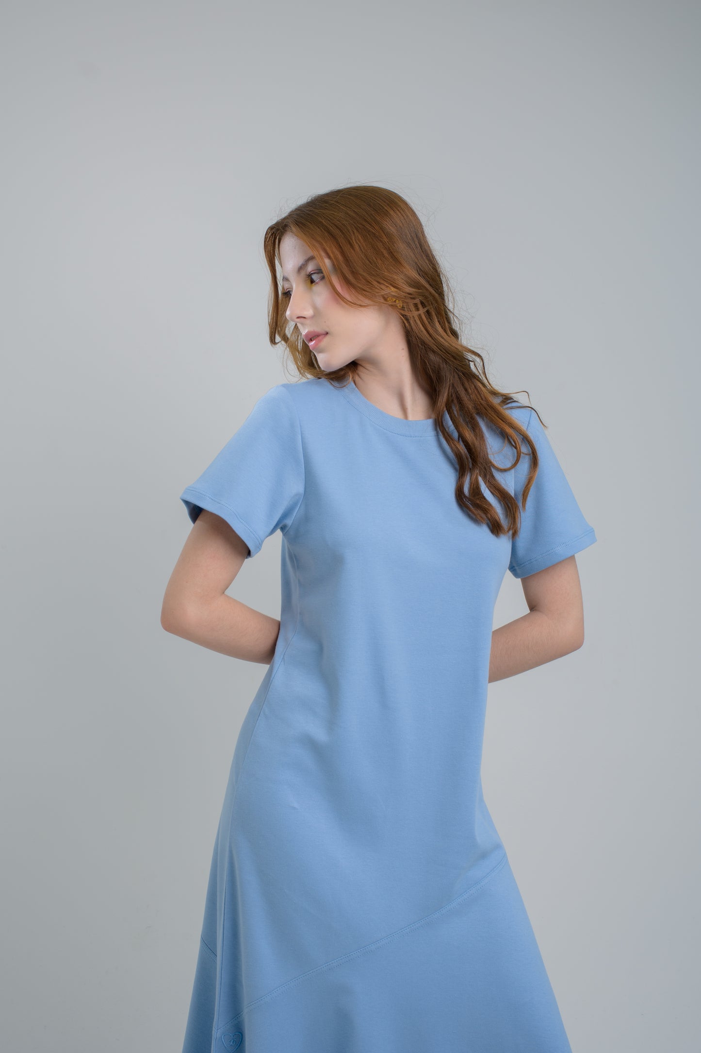 Vestido Caudal Cielo