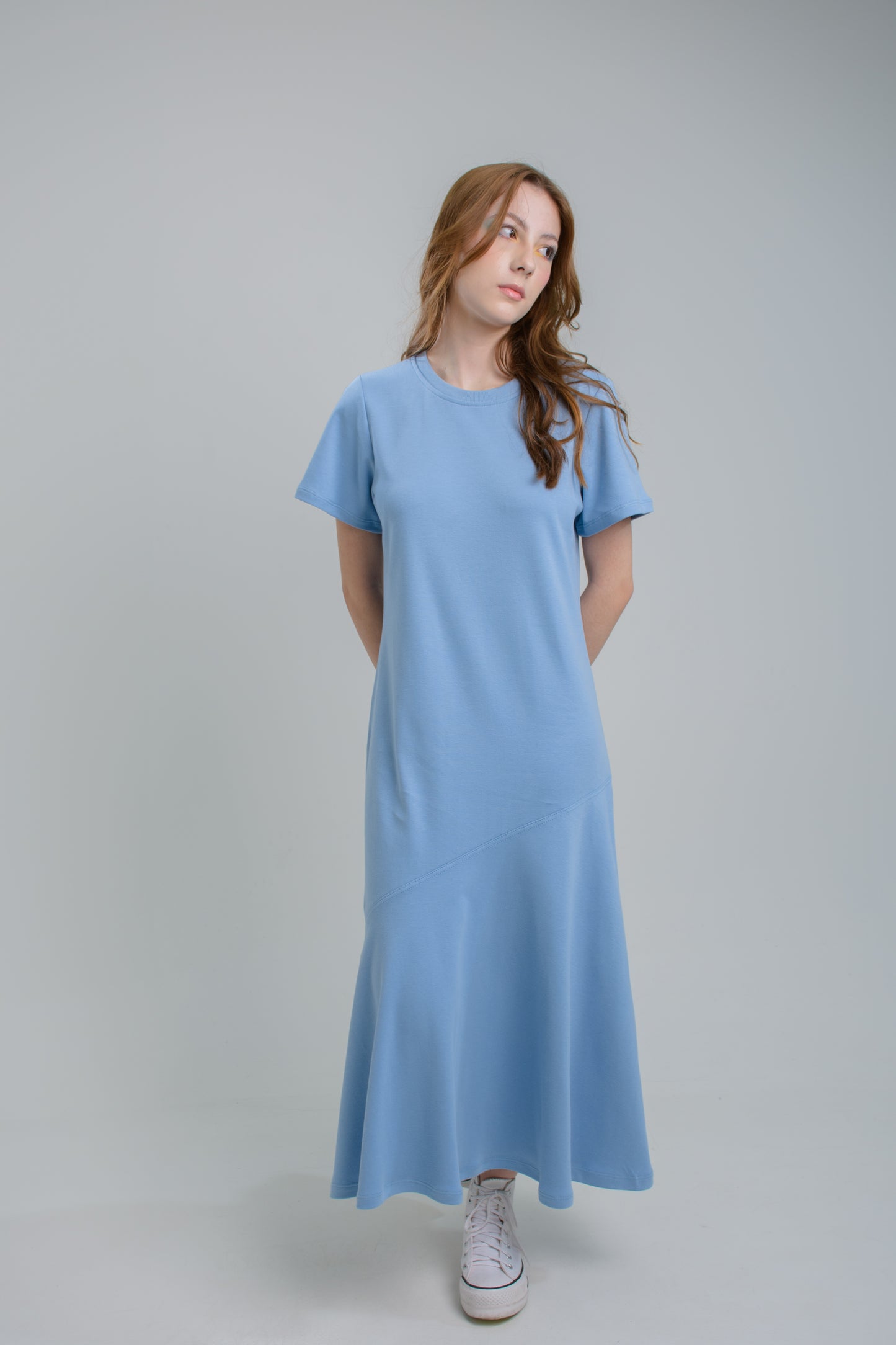 Vestido Caudal Cielo