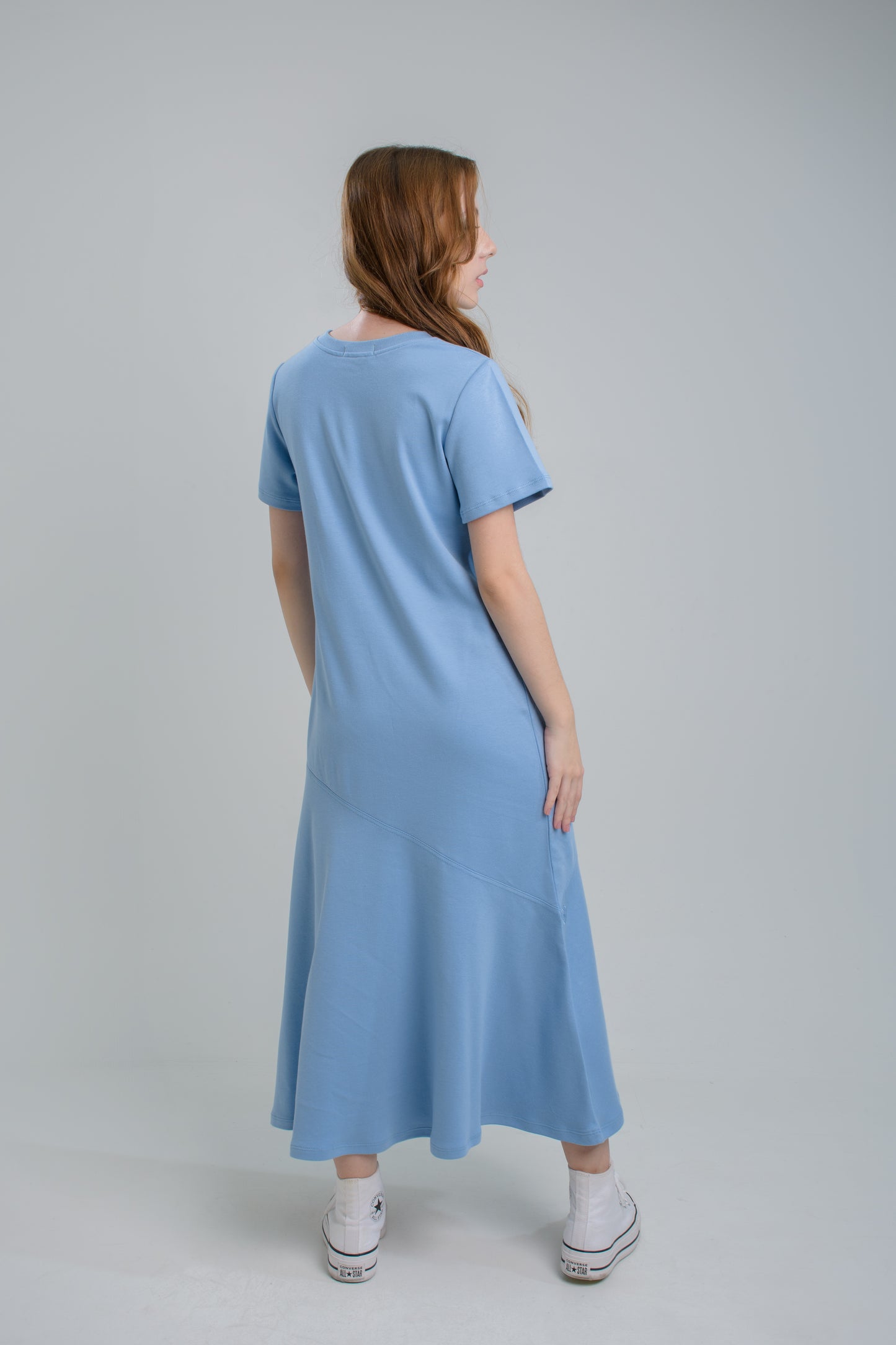 Vestido Caudal Cielo