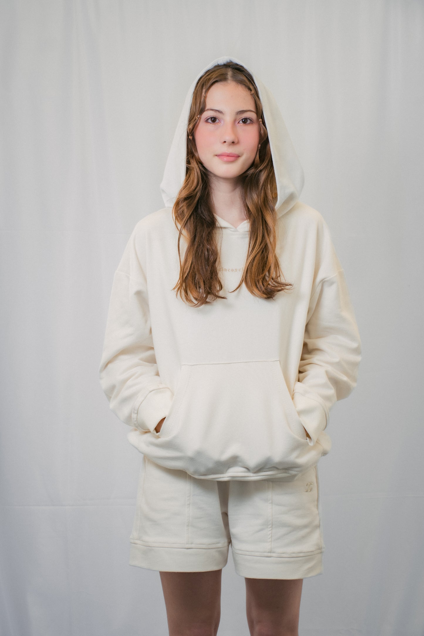 Hoodie Oversize Marfil