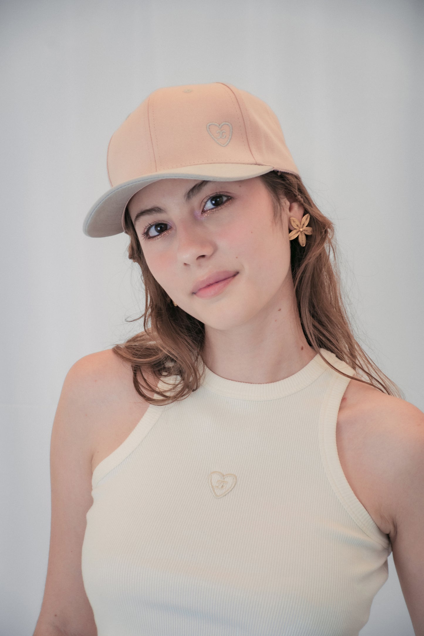 Tank Top Corazón Marfil