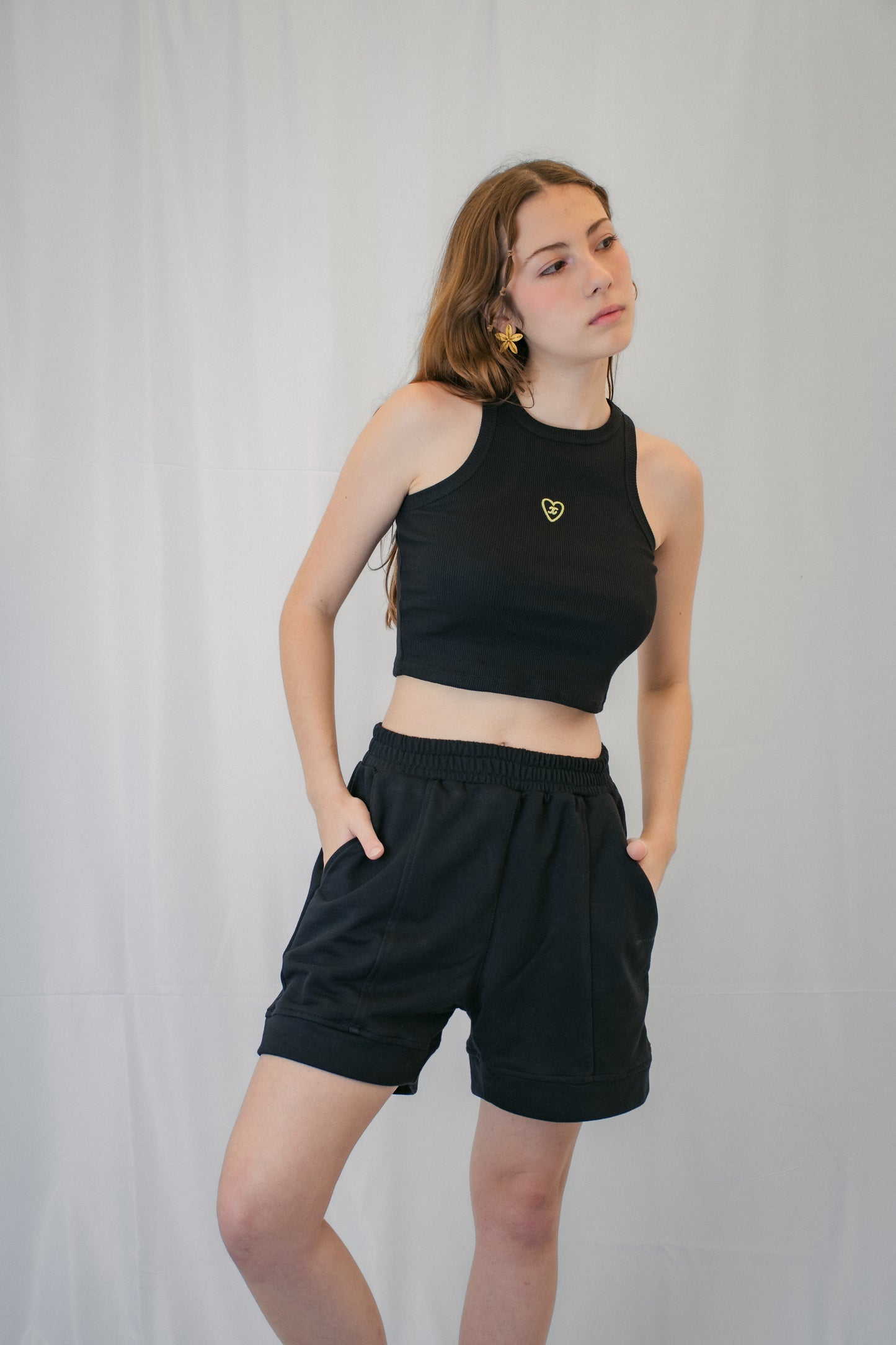 Tank Top Corazón Black