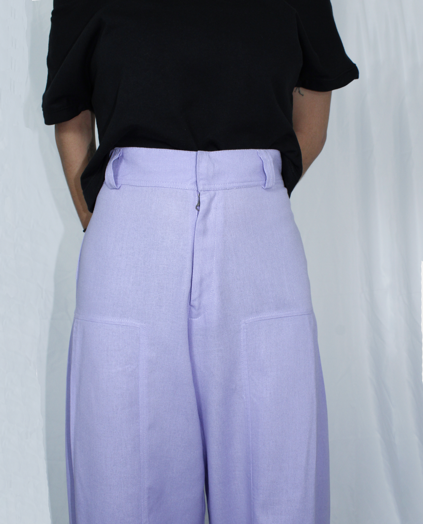 Pantalón Cairo Lino Lila