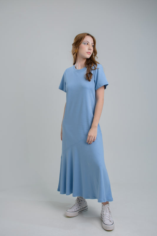 Vestido Caudal Cielo