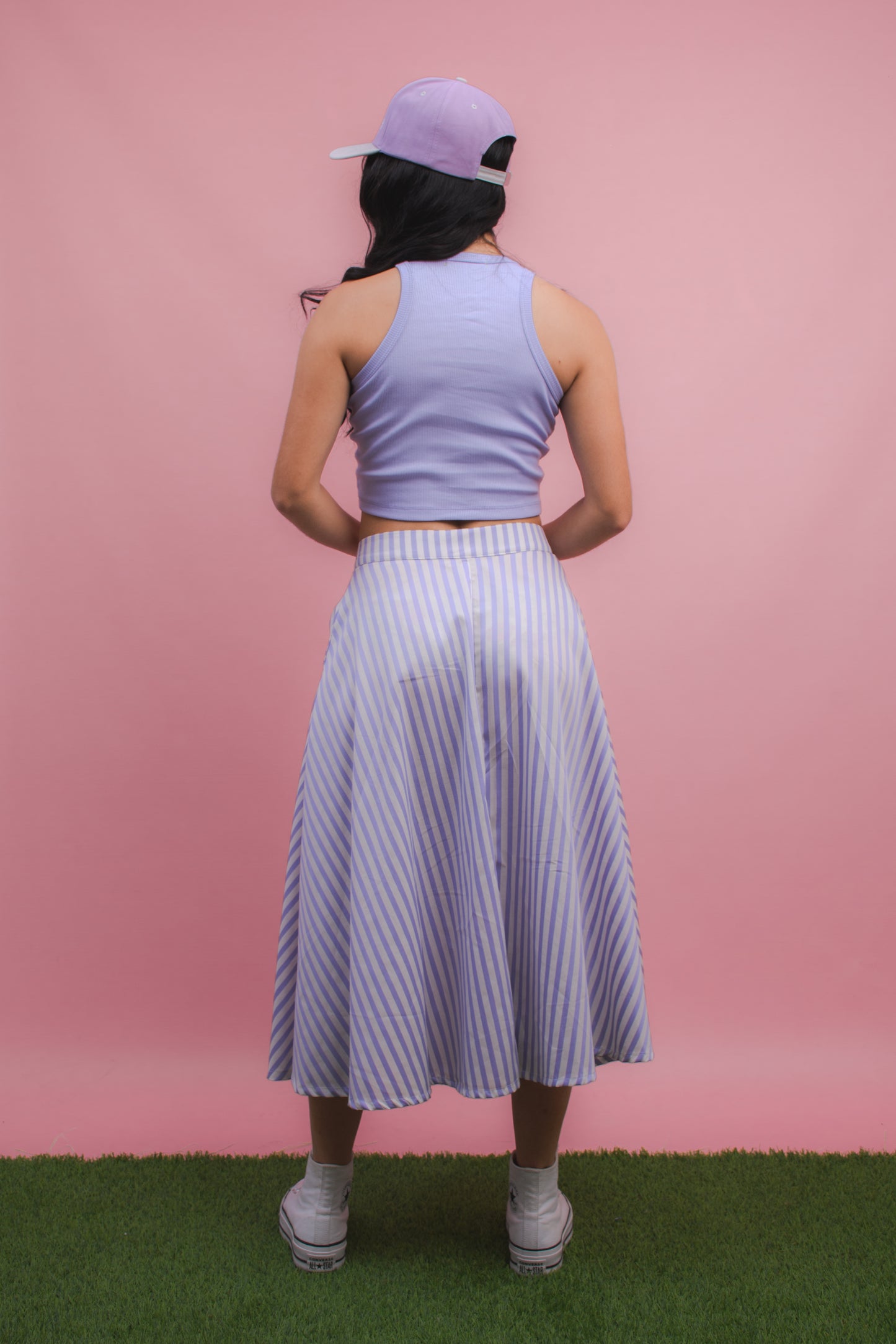 Falda Stripe Lila