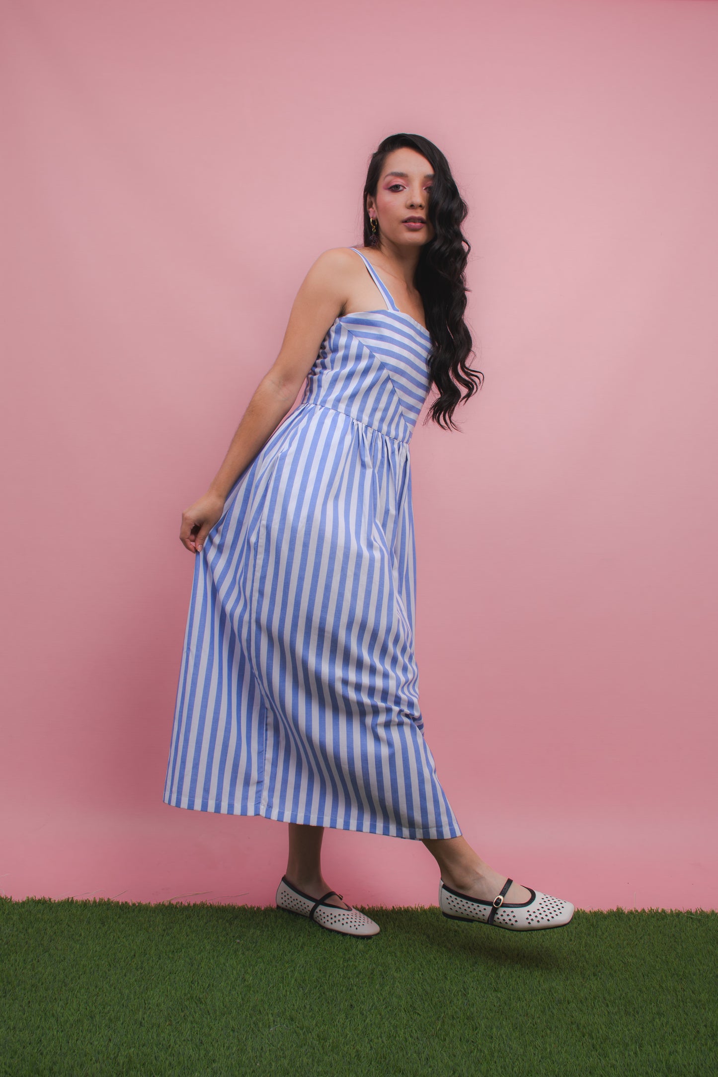 Vestido ADN stripe