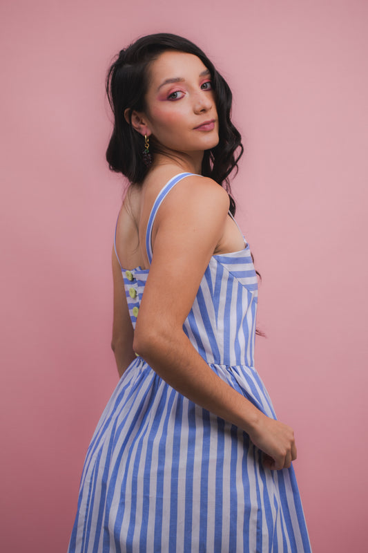 Vestido ADN stripe