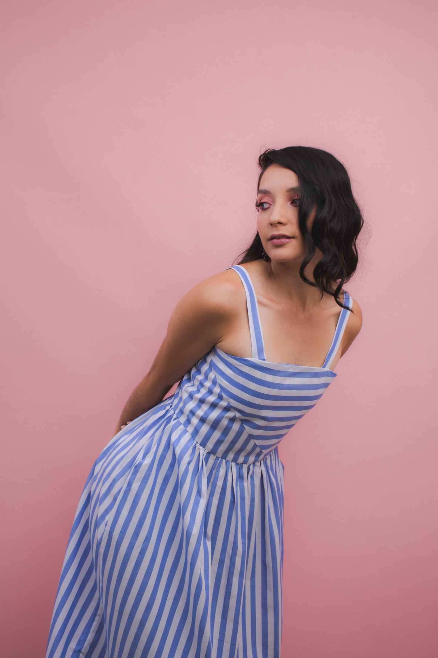 Vestido ADN stripe