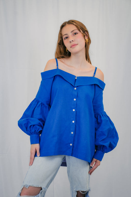 Camisa Umbral Azulada