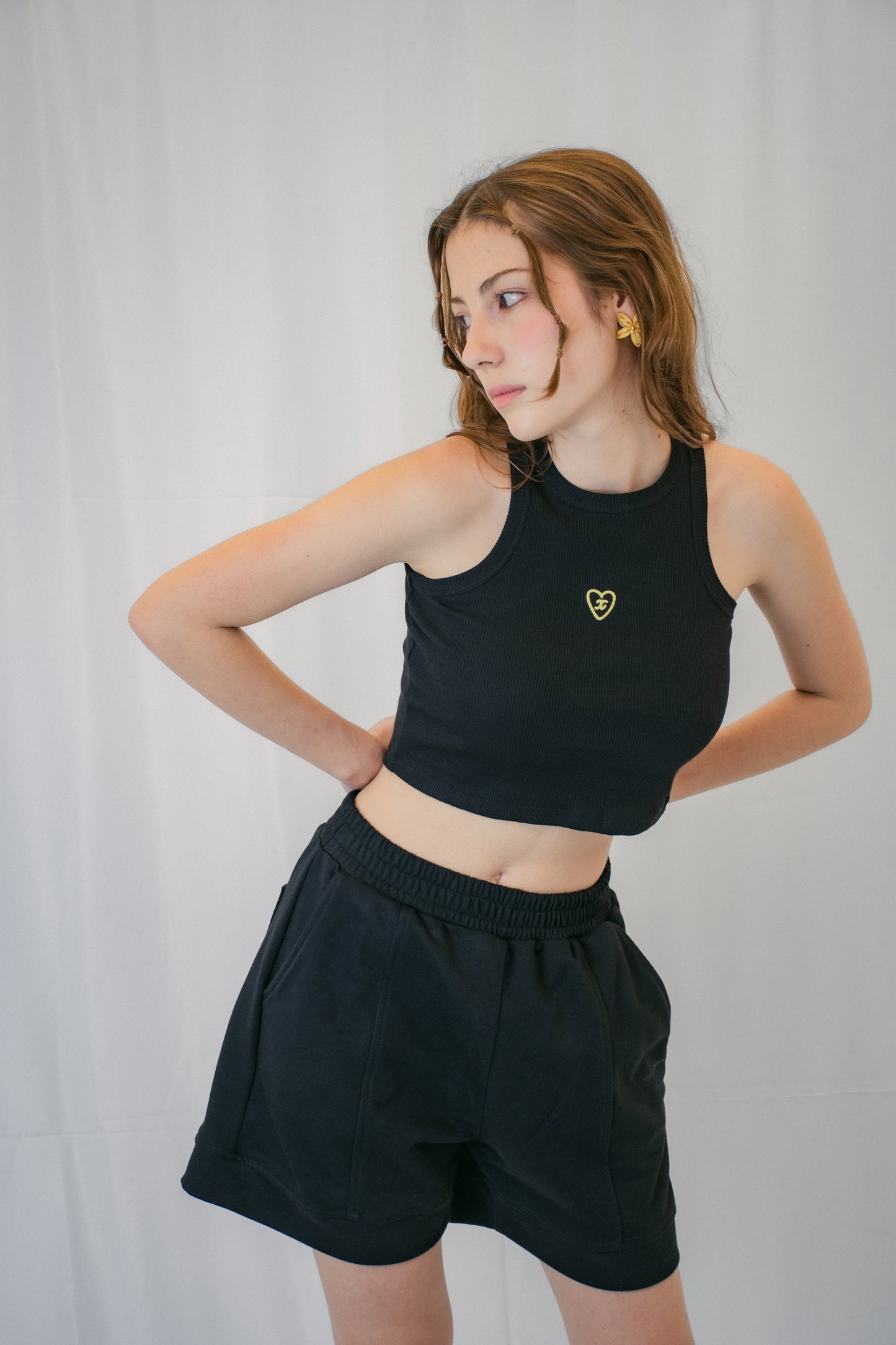 Tank Top Corazón Black