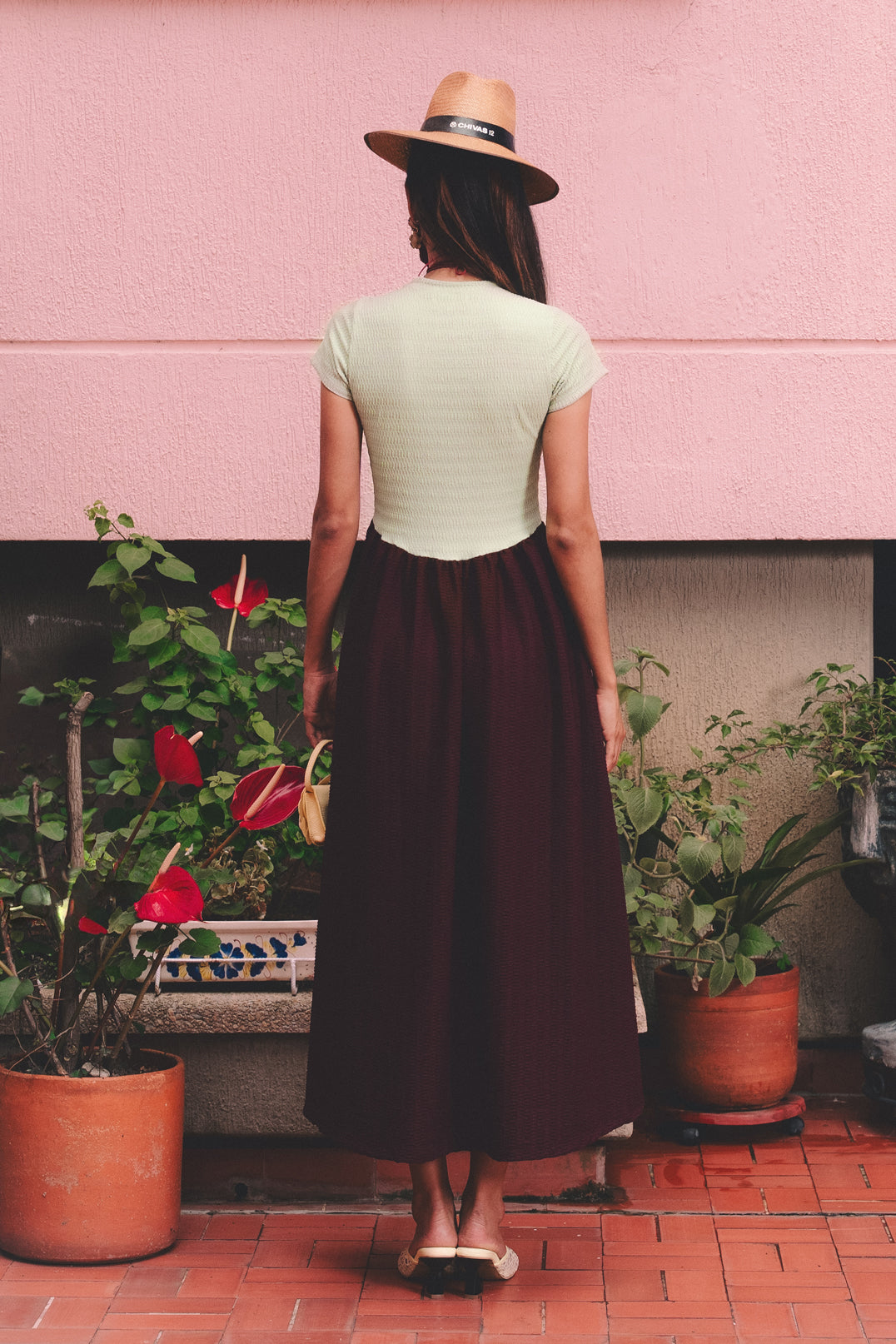 Vestido Helecho Bicolor