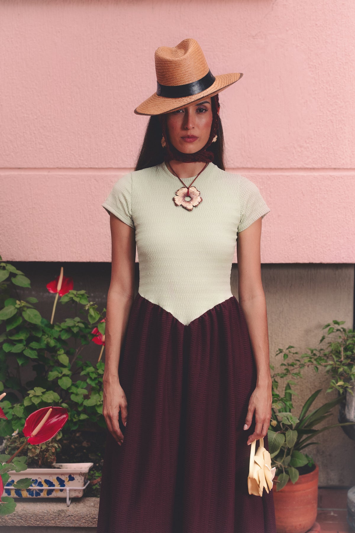 Vestido Helecho Bicolor