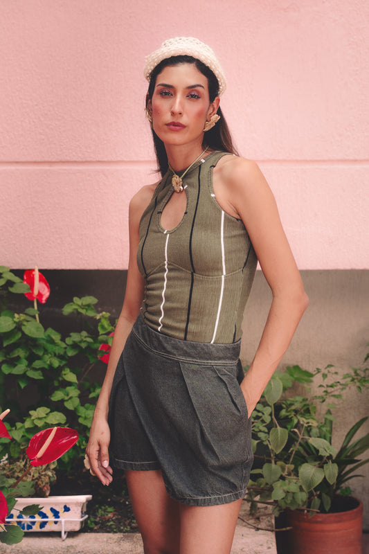 Tank Top Anturio Stripe Oliva