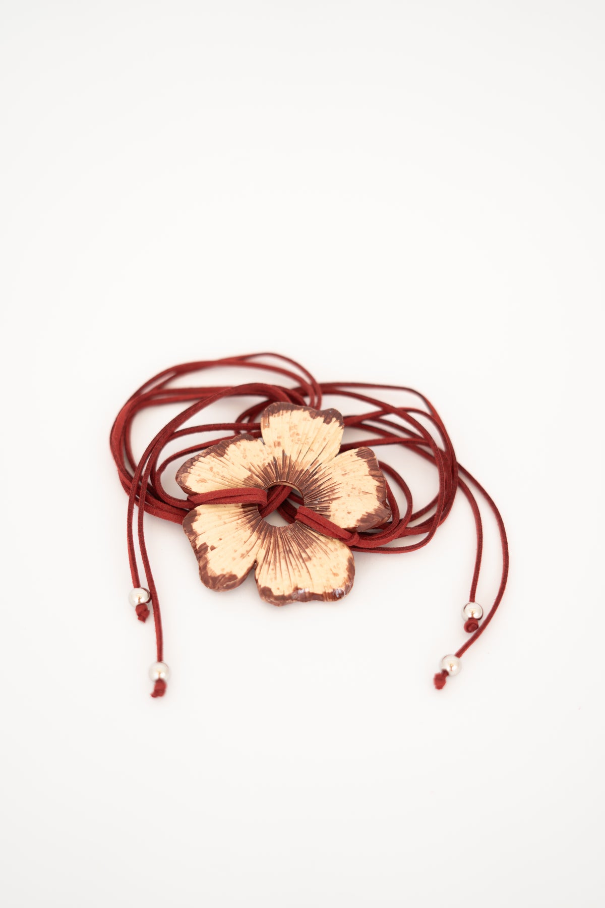 Maxi Collar - Cinturón Flor Cayena