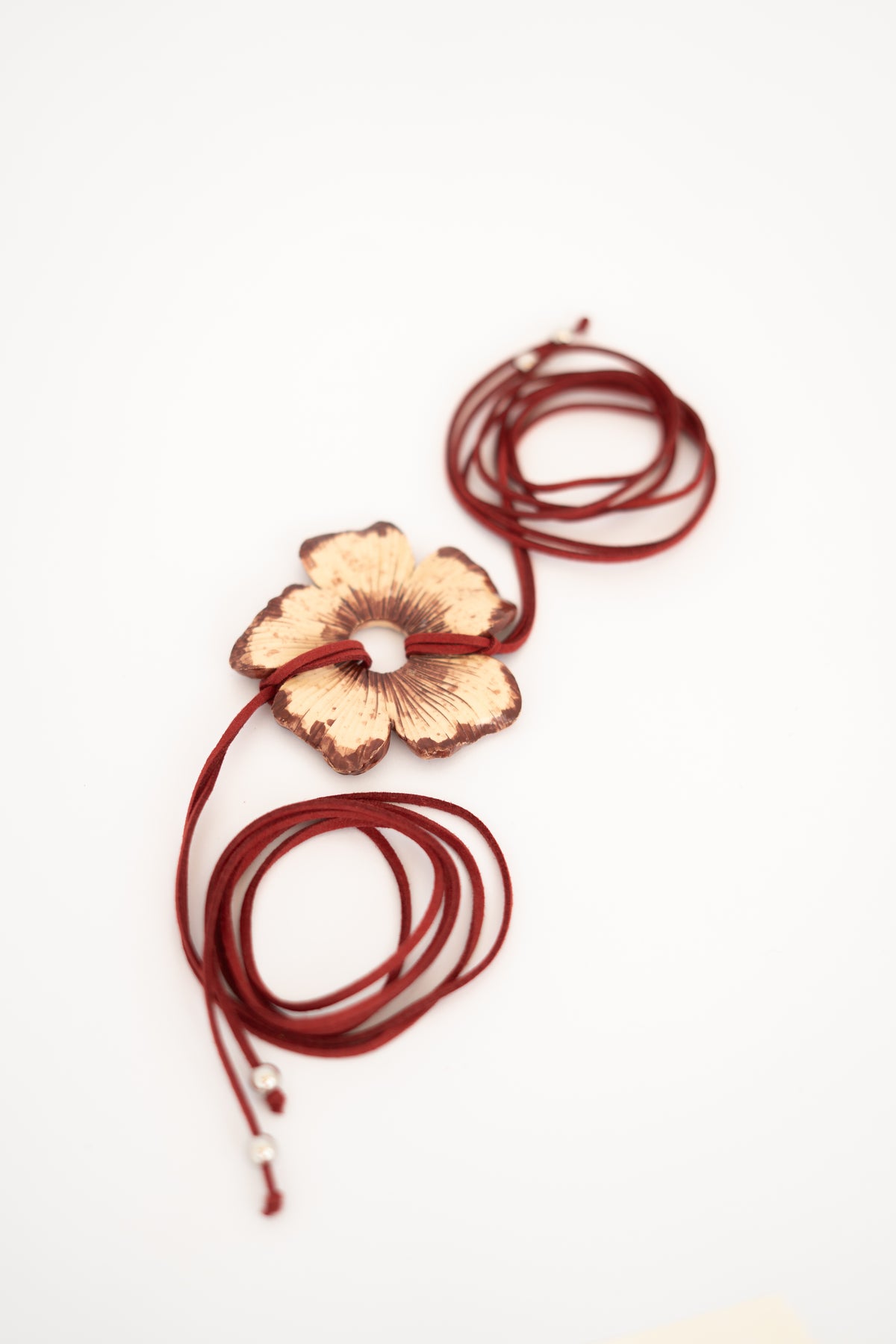 Maxi Collar - Cinturón Flor Cayena