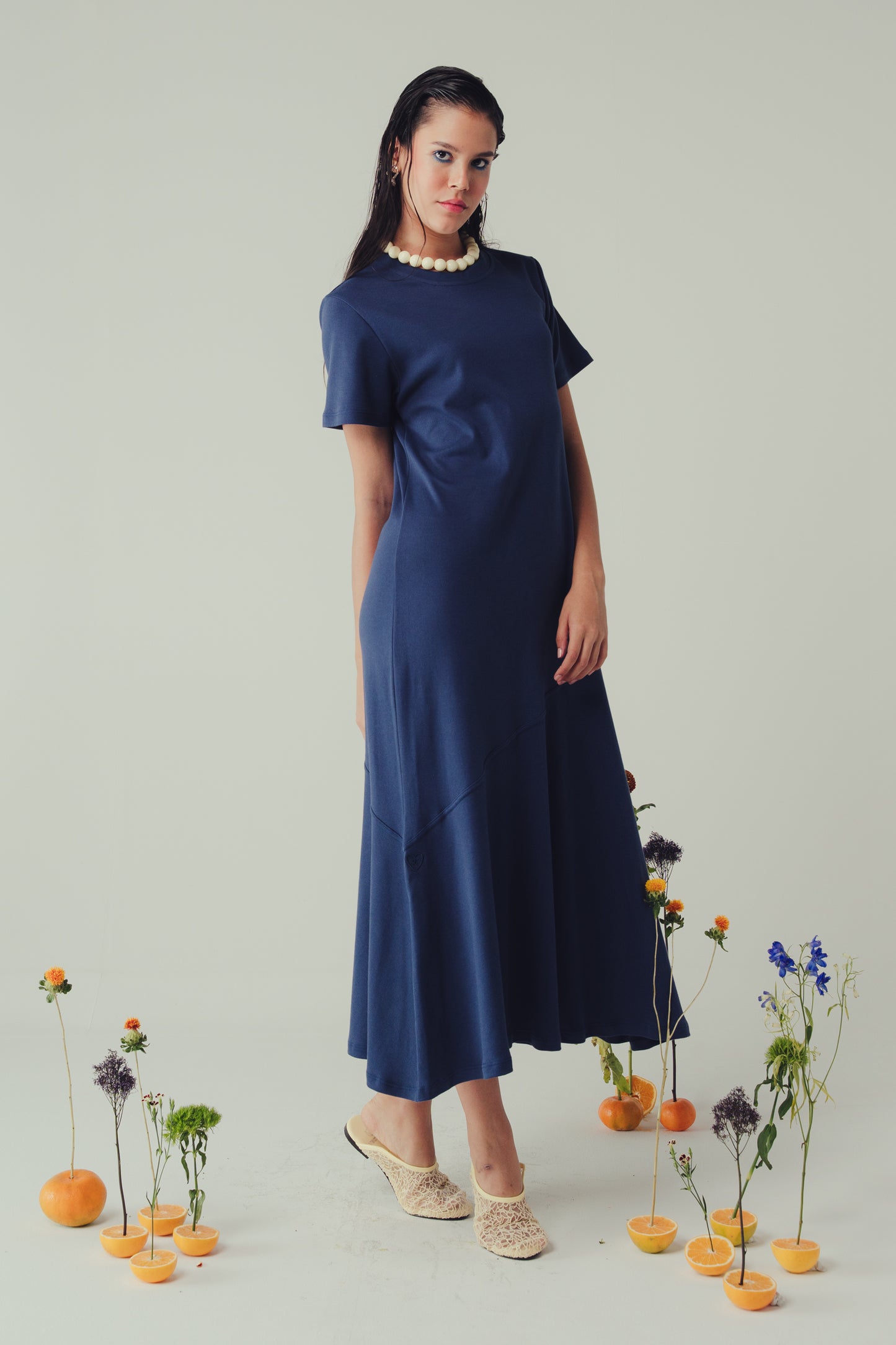 Vestido Caudal Indigo