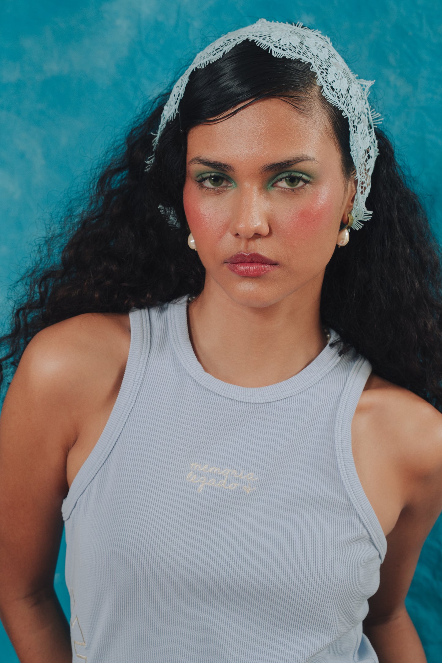 Tank Top Ruedas Celeste