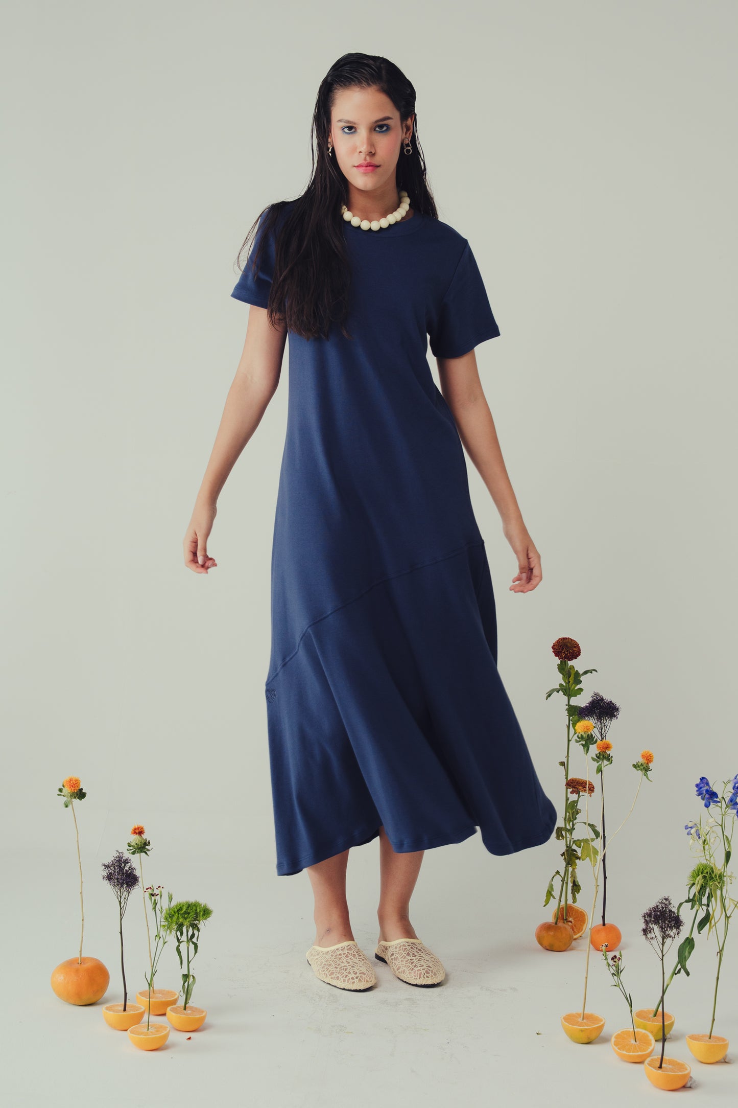 Vestido Caudal Indigo