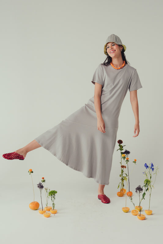 Vestido Caudal Silver